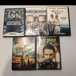 Lot Of 5 Action Dvd (vgc) Region1 Preowned